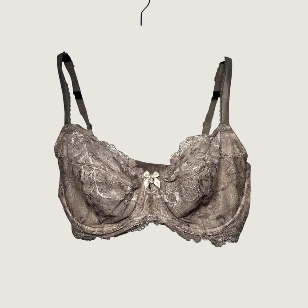 Victoria-s-secret Women's Brown and Silver Bra
